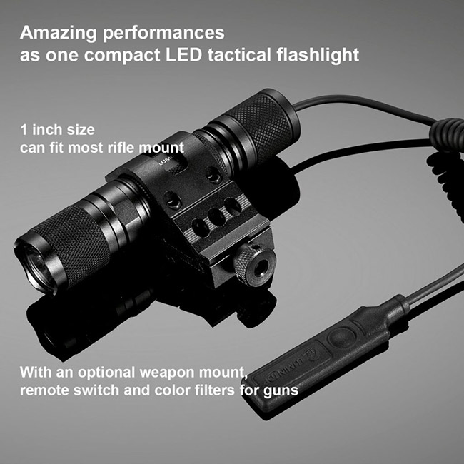 Tactical Lumintop Ed20 T Flashlight With Remote Controller 6645cd Max Beam