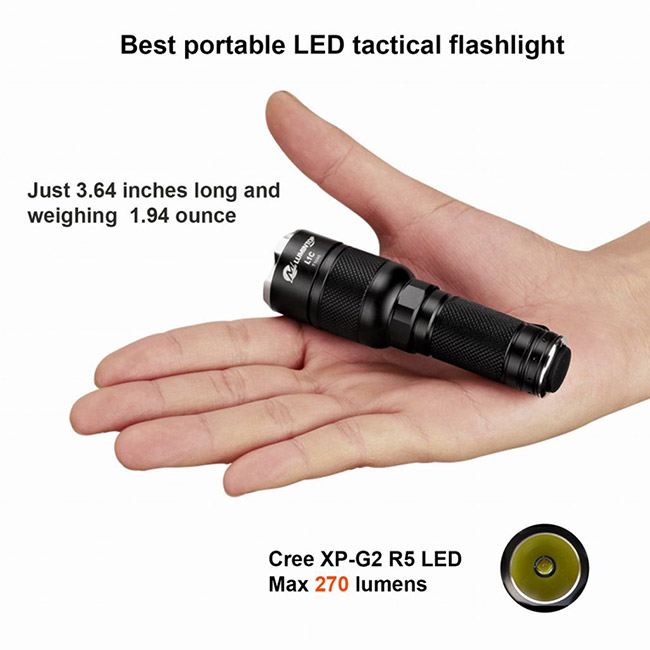 EDC Lumintop L1c LED Flashlight , Attacking Head Compact Tactical Flashlight