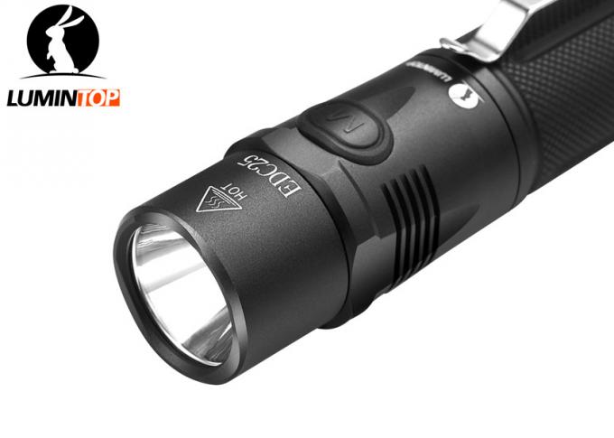 USB Rechargeable Tactical LED Flashlight For Self Defense / Outdoor
