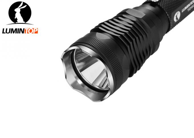 Self Defense Tactical LED Flashlight IPX - 8 2 Meters Waterproof Black Color