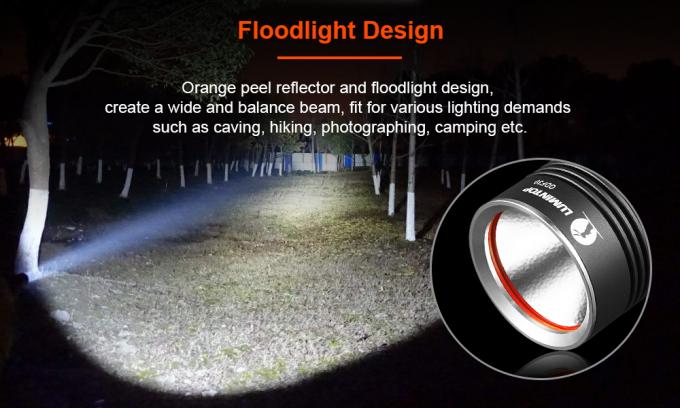Tail Standing Tactical LED Flashlight 26650 Li - Ion Battery For Caving / Searching / Hiking