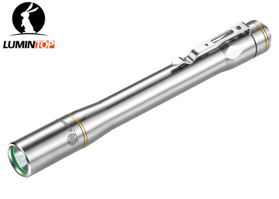 China Lumintop Iyp365 Ti Cree LED Flashlight With Stainless Steel Clip Pen Size supplier