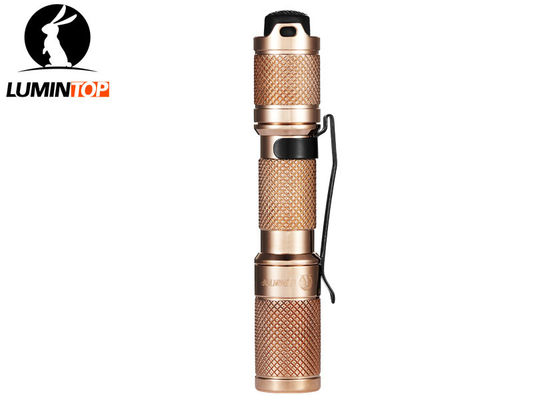 China Super Bright Lumintop Tool AAA Copper Flashlight , Custom AAA EDC Flashlight supplier