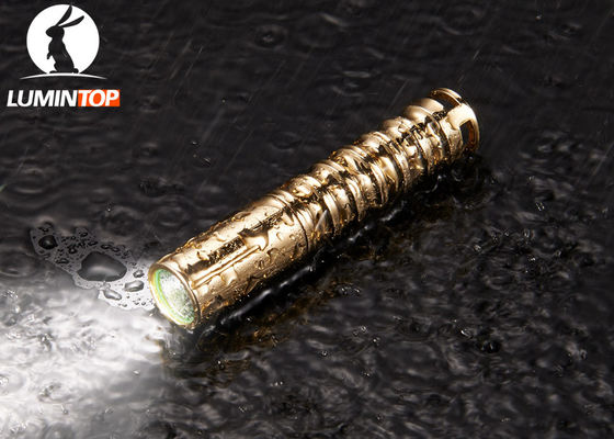China Waterproof Everyday Carry Flashlight Brass Material Good Heat Dissipation supplier