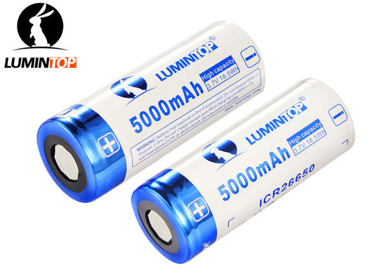 China Li Ion Rechargeable Flashlight Batteries 3.7V 5000mAh High Capacity supplier