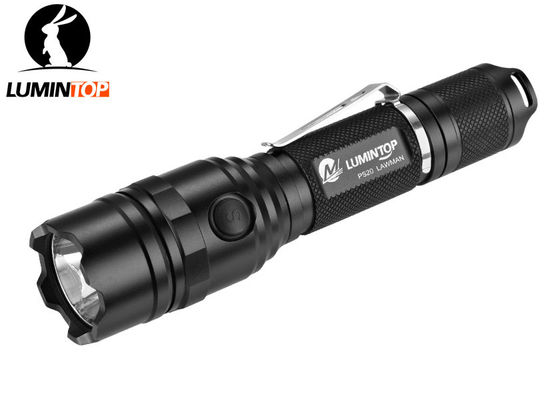 China Special Lumintop Ps20 LED Torch , Military Torch Flashlight Stainless Steel Clip supplier