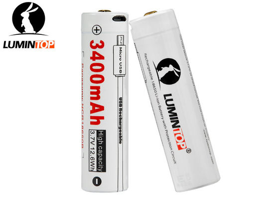 China Reliable LED Flashlight Accessories USB Rechargeable 18650 Li Ion Battery supplier