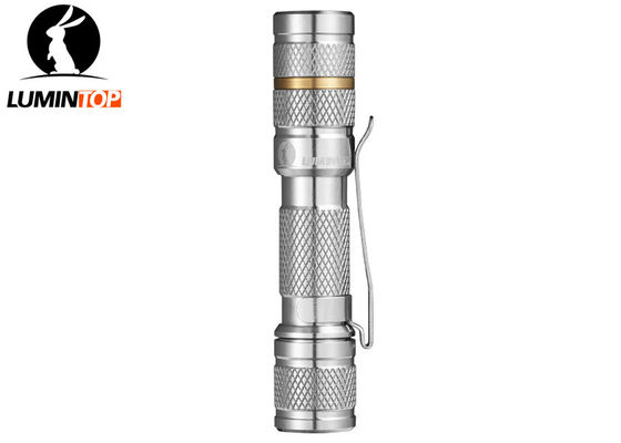 China Portable Lumintop Tool Aaa Mini LED Flashlight , Everyday LED Torch With Steel Clip supplier