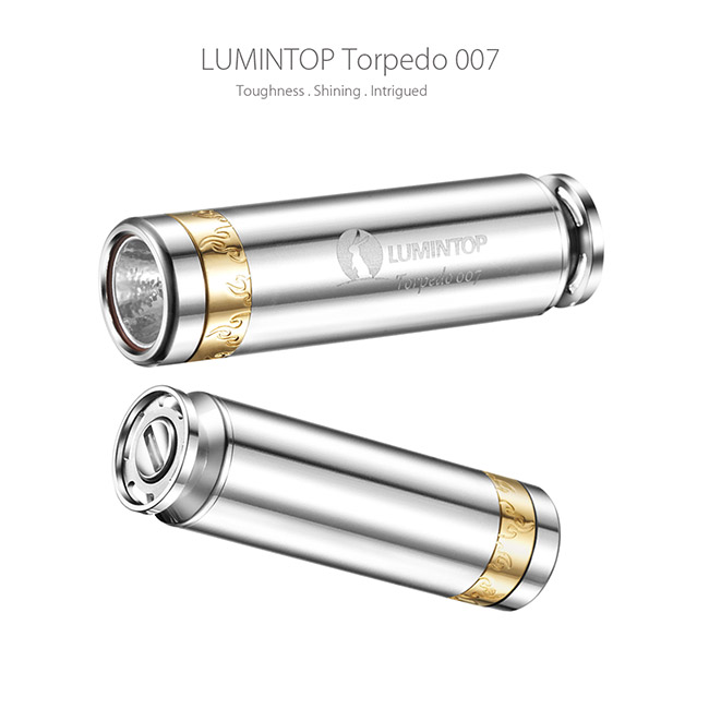 EDC Mini Lumintop 007 Torpedo Pocket Flashlight Stainless Steel Material