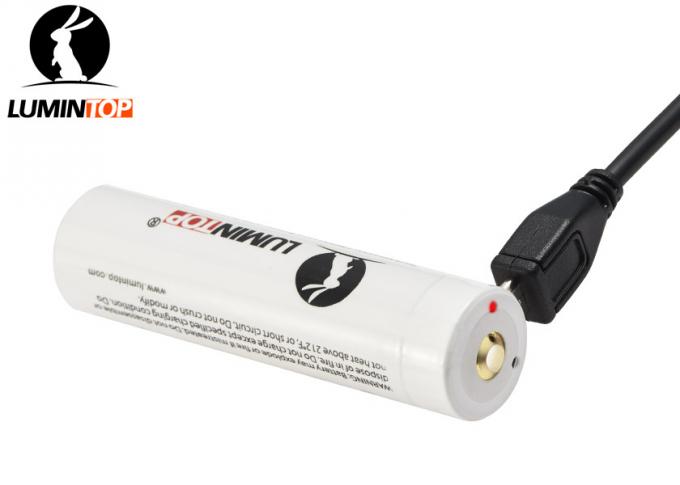 Rechargeable Lumintop Lm34c Battery , 3400mAh 18650 Lithium Rechargeable Battery