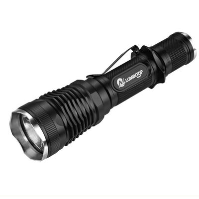 China Weapon Amount Custom LED Flashlight Colored Fliter 236m Beam Distance supplier