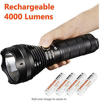 China Waterproof Lumintop Sd75 Xhp70 Flashlight , Portable LED Security Flashlight supplier